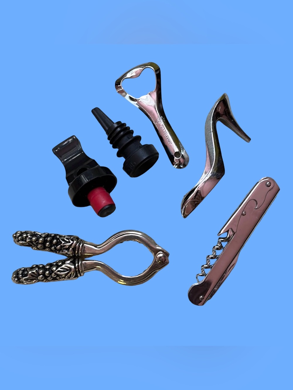 Variety of Bottle Openers and Stopper/Pourer